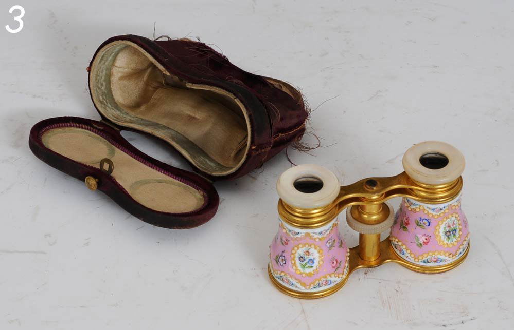 PAIR OF FRENCH ENAMELED OPERA GLASSES: PAIR OF FRENCH ENAMELED OPERA GLASSES Shipping Information: Shipping within the Continental USA (excludes insurance):$25, International buyers are responsible for arranging 3rd party shipping.