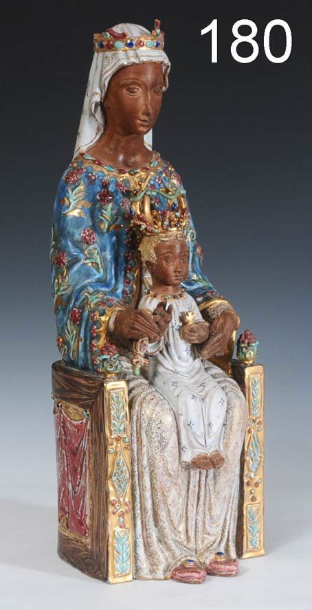 PROFESSOR EUGENIO PATTARINO Madonna and Child 20": PROFESSOR EUGENIO PATTARINO Madonna and Child 20" terra cotta (with losses) 20th century Shipping Information: Shipping within the Continental USA (excludes insurance):$60. International buyers are r