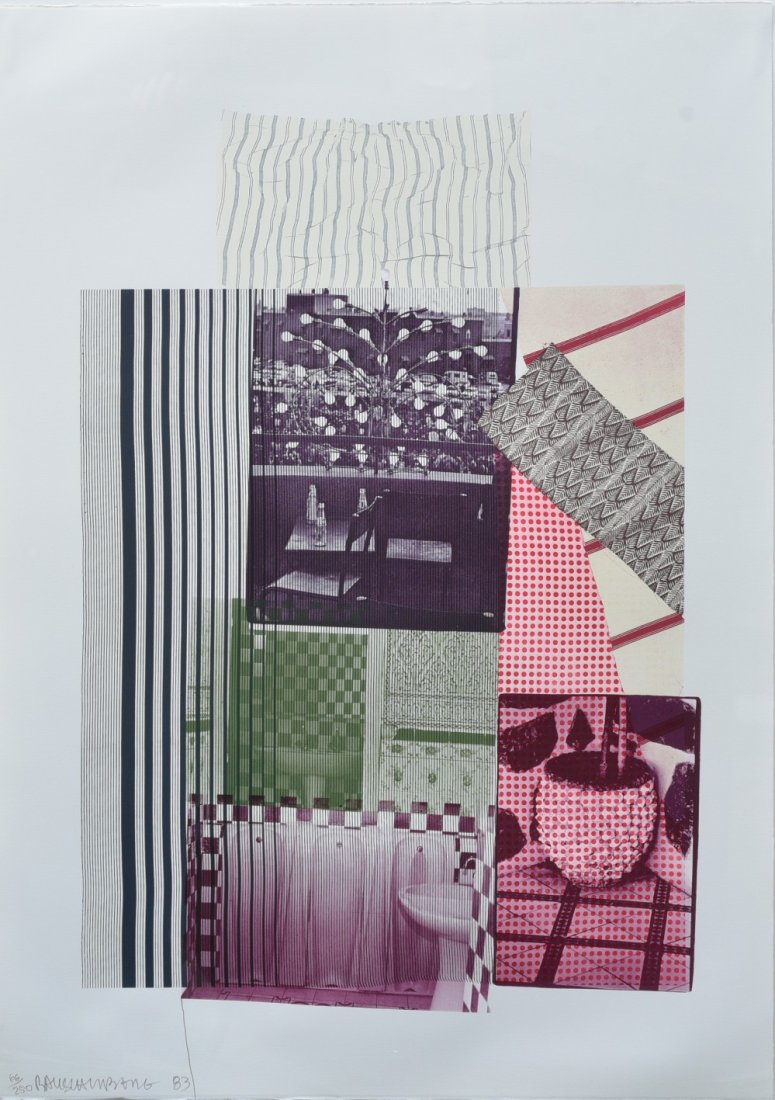 Robert Rauschenberg, "Pre-Morocco" lithograph (1 of 3)