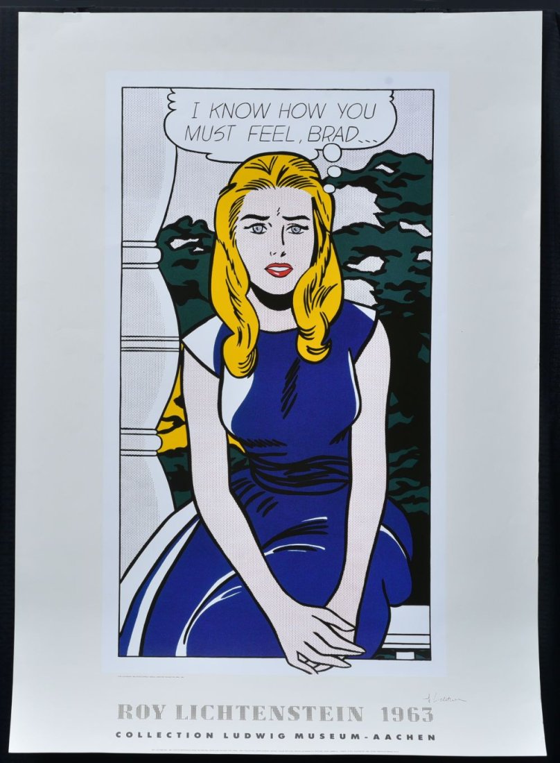 Roy Lichtenstein, signed exhibition poster (1 of 3)