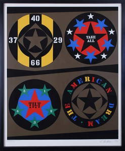 Robert Indiana, "Decade: The American Dream" signed lithograph