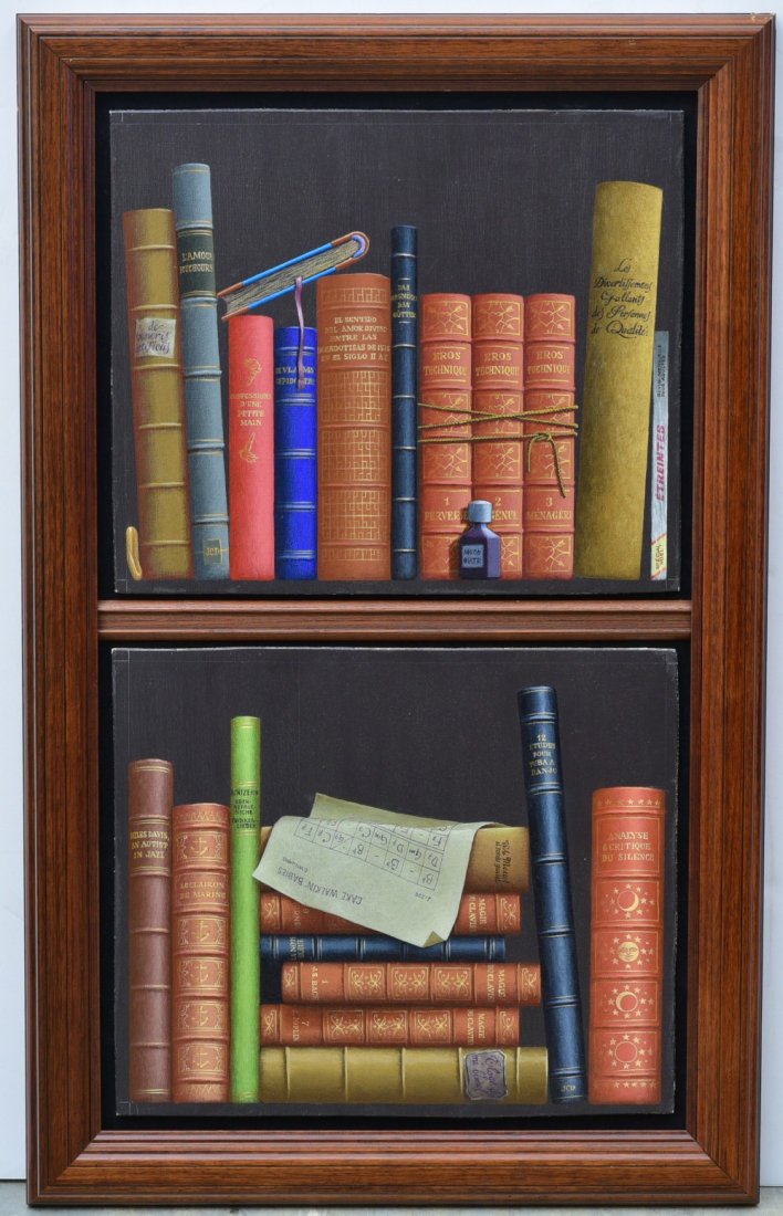 American School, Trompe l'oeil Diptych (1 of 5)