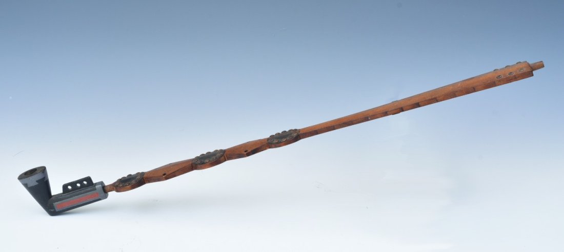Northern Plains Wood and Catlinite Pipe, Lakota or Sioux (1 of 6)