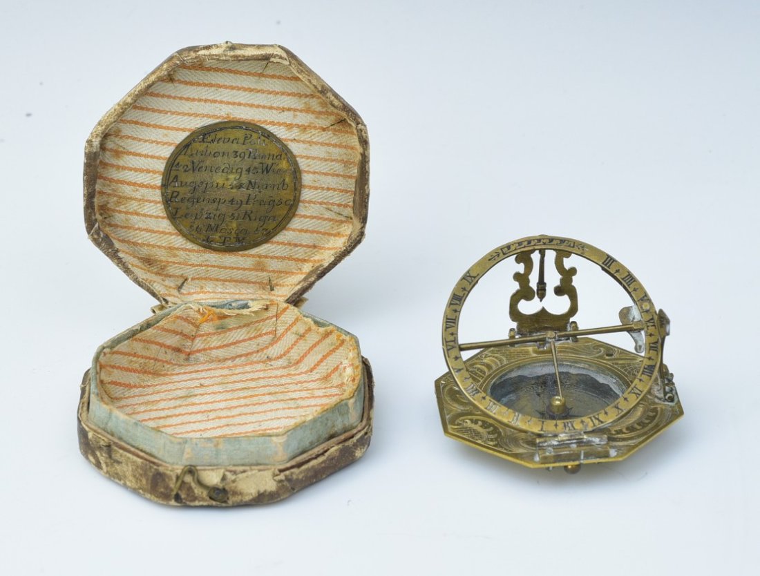 Universal Equinoctial Sundial by Ludwig Theodatus Mull with Box (1 of 7)