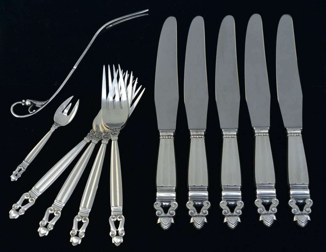 Georg Jensen Sterling Silver Flatware (1 of 4)