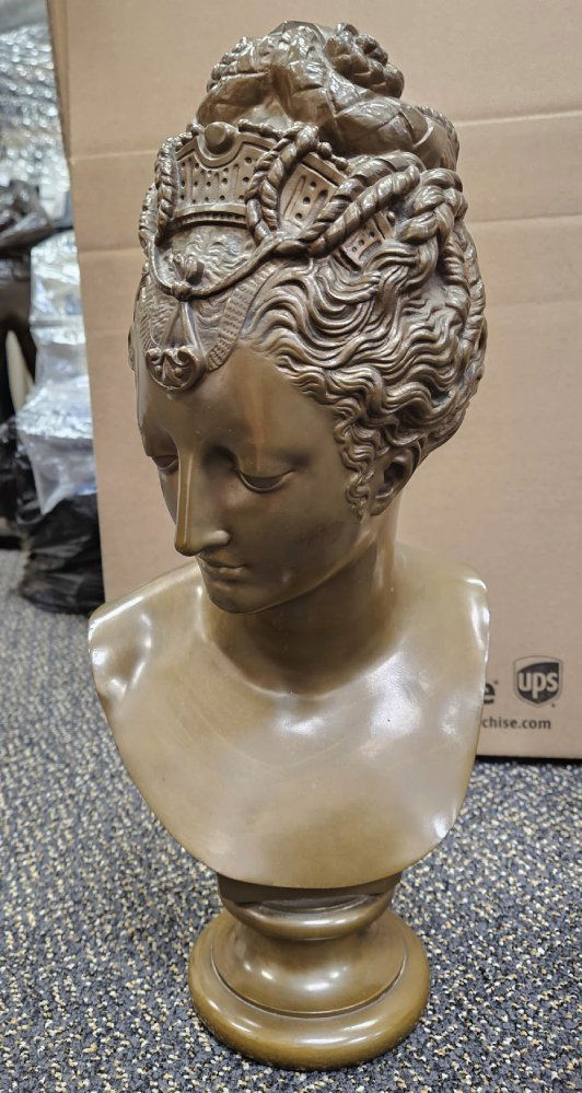 French Bronze Bust of Diana (1 of 5)