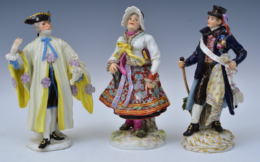 Three Meissen Porcelain Figures (1 of 3)