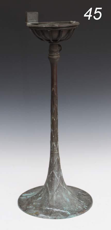 TIFFANY STUDIOS BRONZE SMOKE STAND model #1651, 23": TIFFANY STUDIOS BRONZE SMOKE STAND model #1651, 23" overall Shipping Information: Shipping available within the Continenal USA (excludes insurance)$70