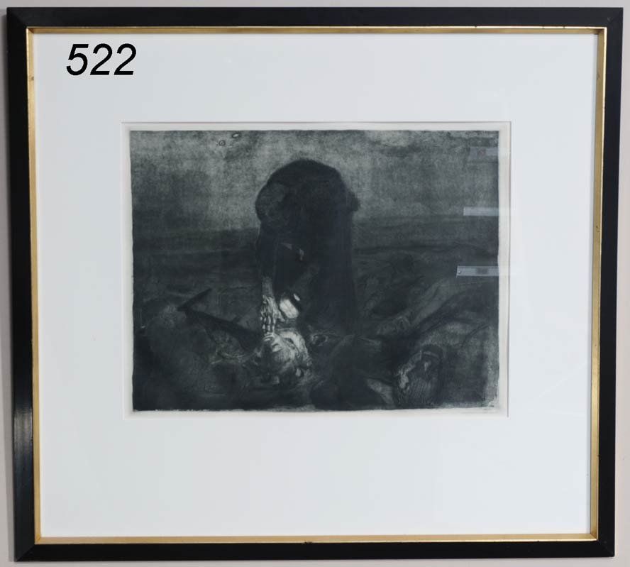 KATHE KOLLWITZ 15 1/4" x 20" etching dated 1921, u: KATHE KOLLWITZ 15 1/4" x 20" etching dated 1921, unsigned Shipping Information: Buyer is responsible for arranging 3rd party shipping
