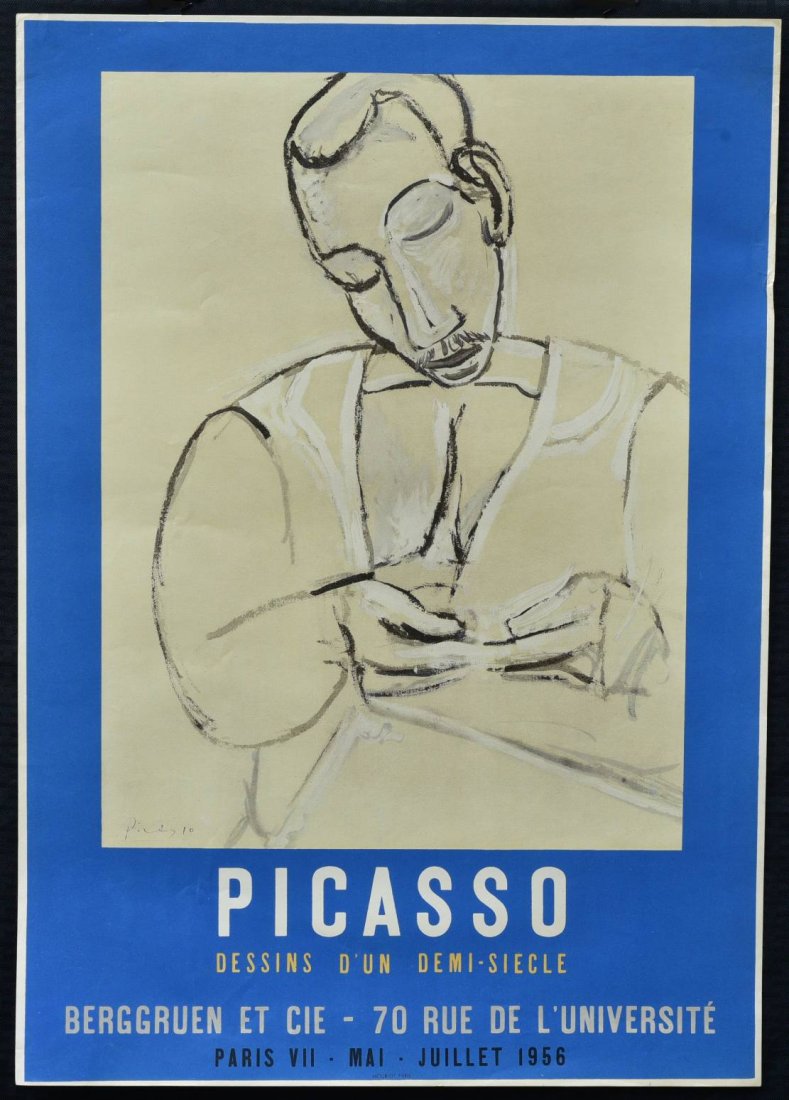 Pablo Picasso Exhibition Poster by Mourlot, 1956 (1 of 3)