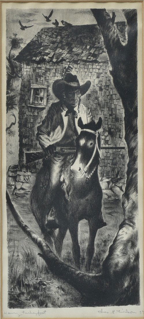 Charles Banks Wilson (1918-2013) Lithograph, Henry Turkeyfoot (1 of 2)