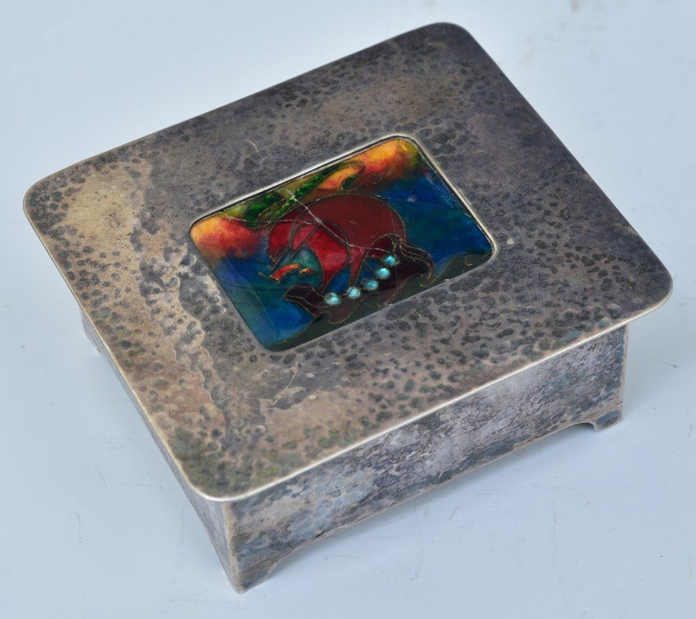 Frank Gardner Hale (1876-1945), Hammered Silver Dresser Box (1 of 6)