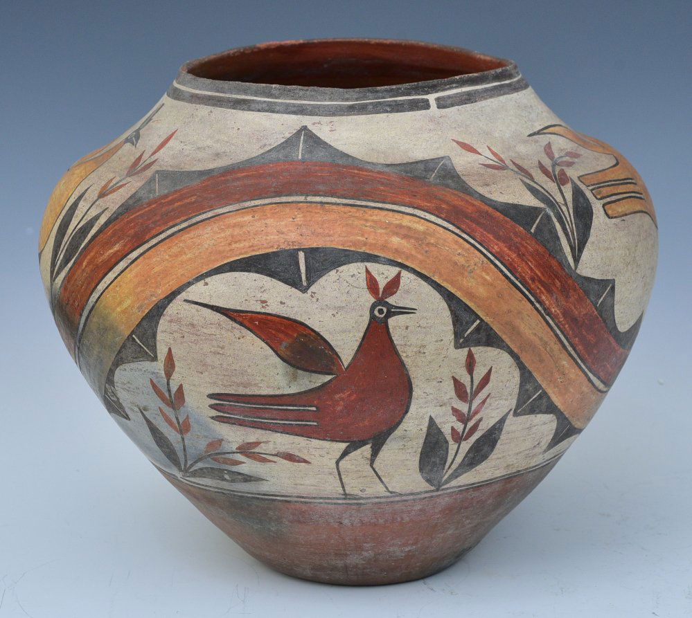 Zia Pottery Olla Pot with Birds (1 of 8)