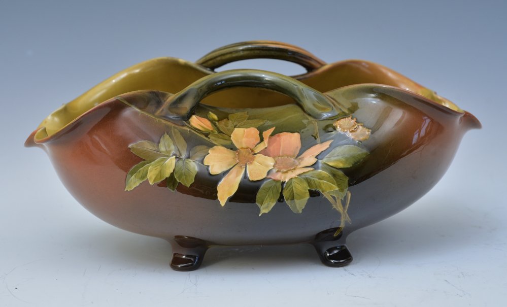 Rookwood Pottery Standard Glaze Basket, Grace Young (1 of 5)