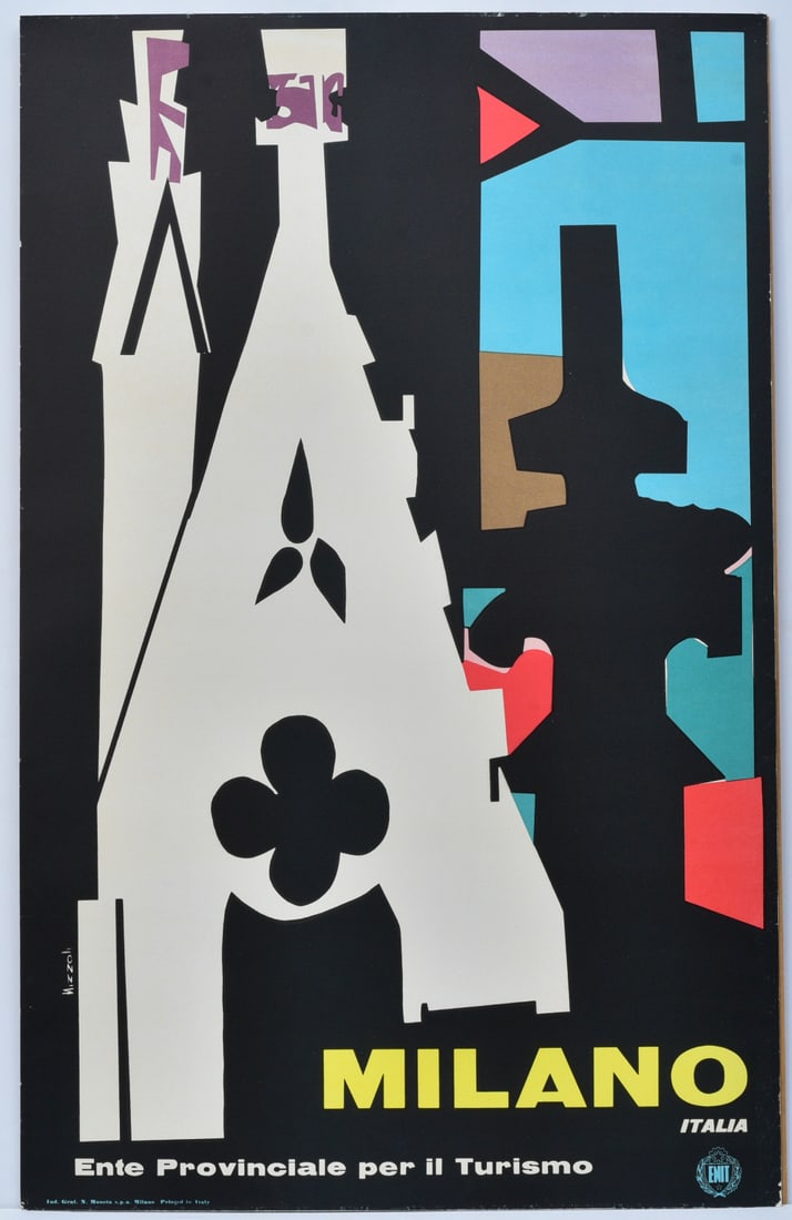 Marcello Nizzoli (1887-1969) , Milano (Milan) Travel Poster (1 of 3)