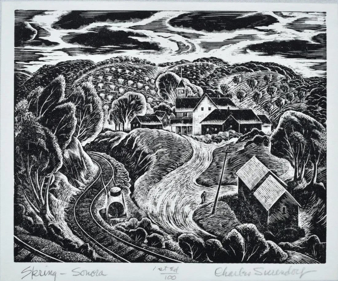 Charles Surendorf (American 1906-1979) "Sonora Spring " (1 of 3)