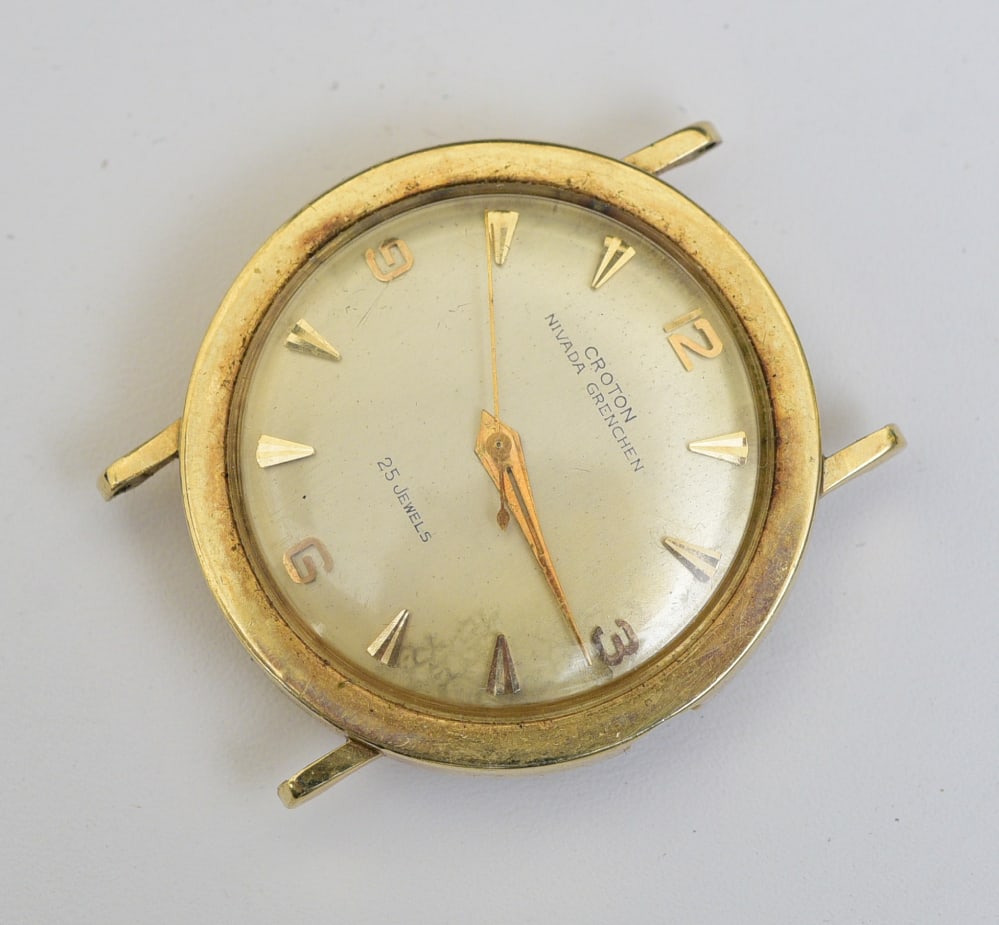 Croton Nivada Grenchen 14k Wristwatch (1 of 2)