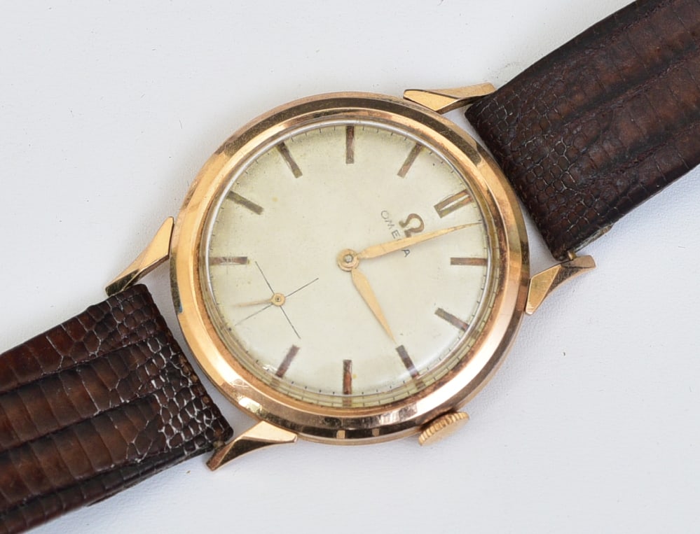 Omega 18k Gold Wristwatch, circa 1960 (1 of 4)
