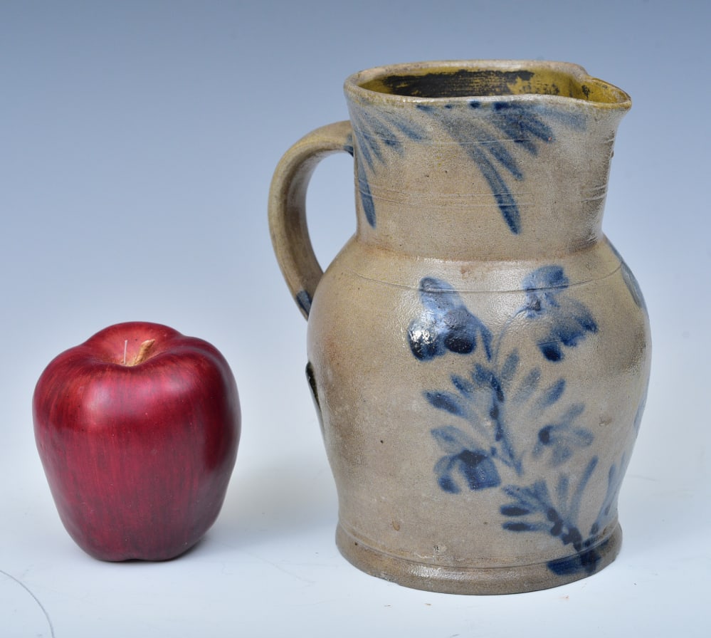 Small Decorated Stoneware Pitcher, Baltimore or Philadelphia (1 of 4)