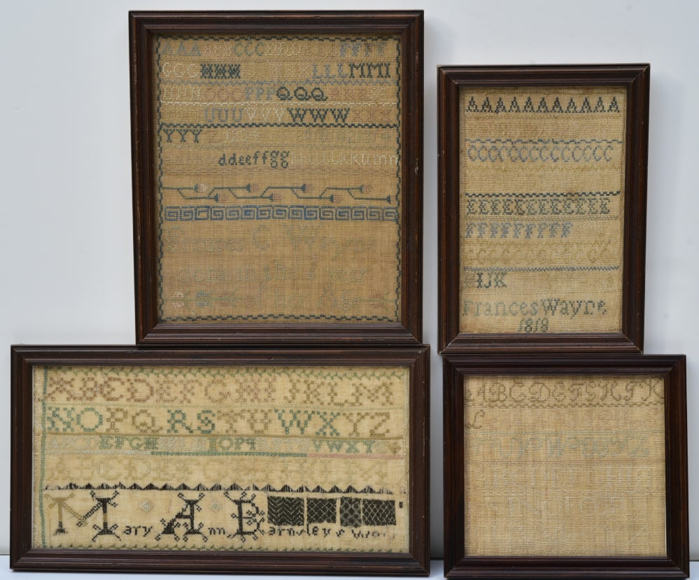 Group of Four Needlework Samplers (1 of 1)