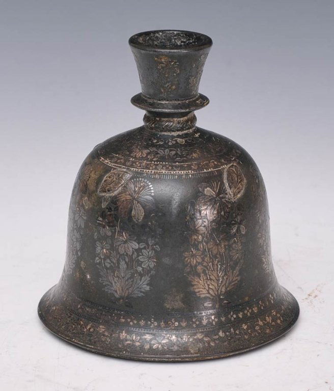 Asian Pewter Censor: with silver inlay, 6 1/2" high estimate 400/600 $30 Shipping available within the Continental USA . This amount excludes insurance which will be calculated based upon the selling price. All Internatio