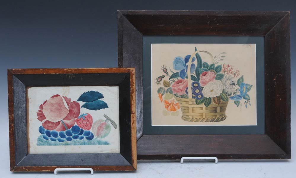 Pair of 19th Century Theorems: larger 7 1/2" x 9 1/2" both 19th century estimate 400/600 $45 Shipping available within the Continental USA . This amount excludes insurance which will be calculated based upon the selling price. All