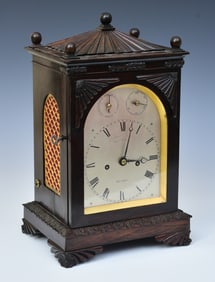 Diminutive William IV Rosewood Bracket Clock by Ellicott & Smith