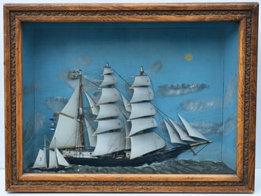 Folk Art Ship Diorama