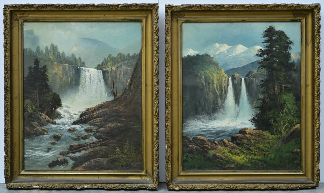 John Delane (born 1870), pair of California Yosemite Landscapes (1 of 8)