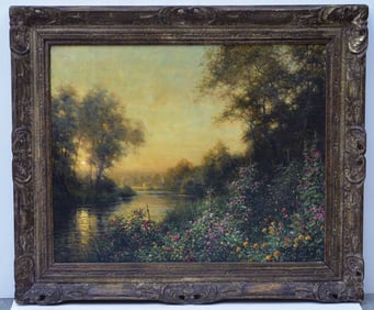 Louis Aston Knight (1873 - 1948) , "Sunset in the Risle Valley"