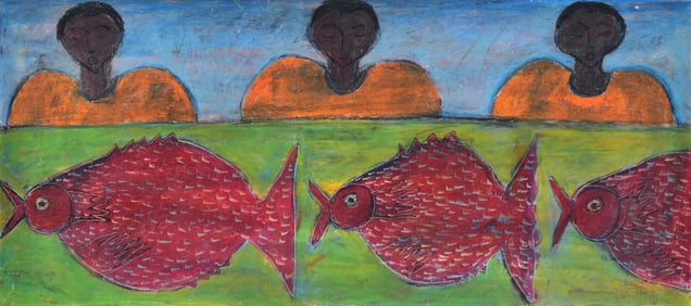 Dalibor Matous (Czech Republic 1925-1992) Three Fish