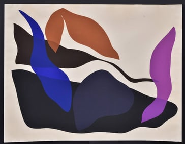 Ray Parker (1922-1990) Unitled Serigraph