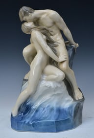 Royal Copenhagen Figure,  "Wave and Rock" or "The Kiss"