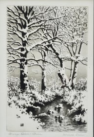 George Elbert Burr (1859-1939)  March Snow