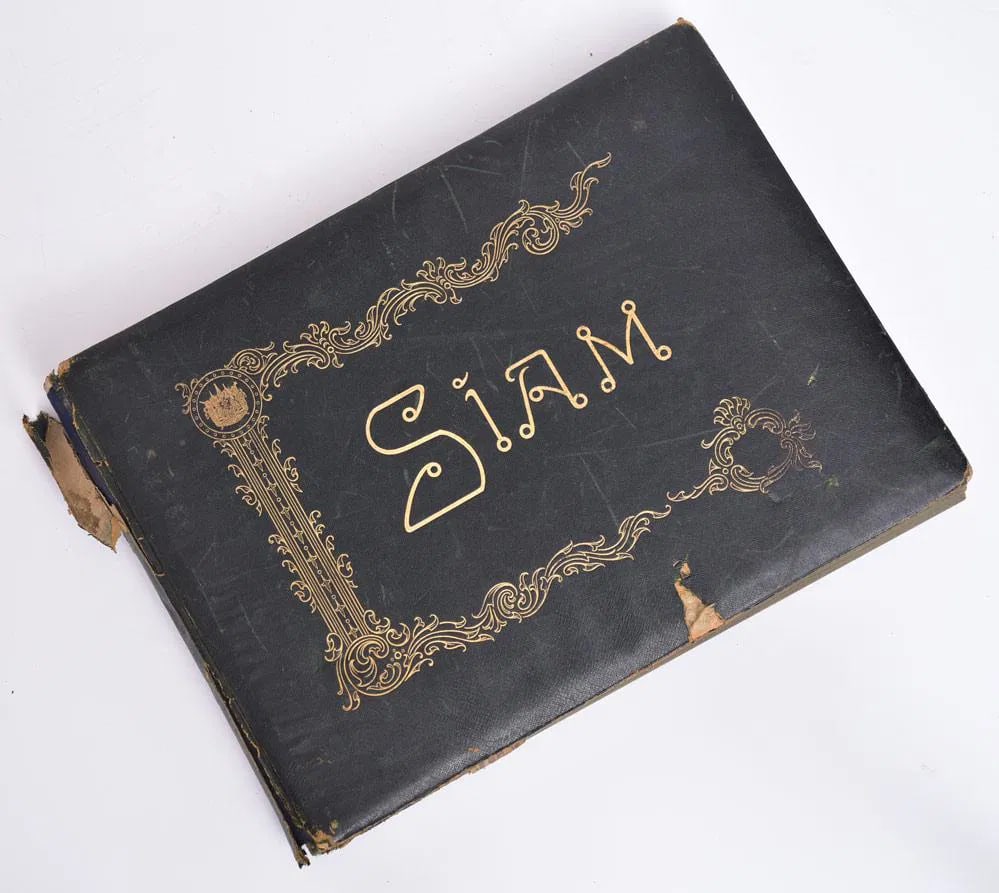 Siam (Thailand) Railroad Construction- 19th Century Photo Album (1 of 13)