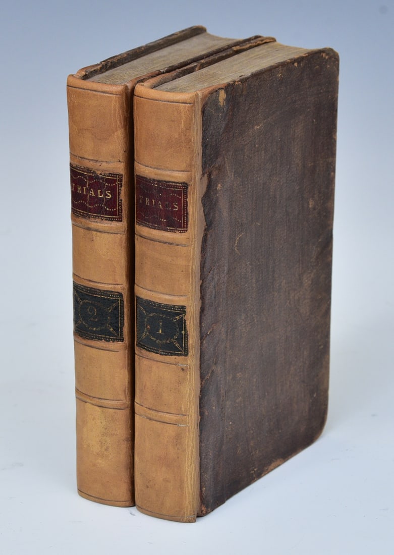 REMARKABLE TRIALS AND INTERESTING MEMOIRS, Crime, two volumes, London 1765 (1 of 8)