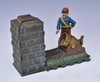 Cast Iron Mechanical "Artillery Bank"