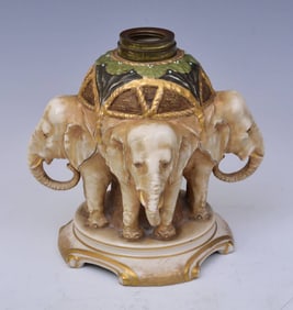 Alfred Stellmacher Pottery Oil Lamp