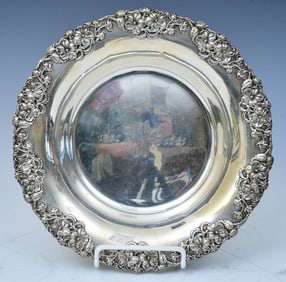 Shreve Art Nouveau Sterling Silver Fruit Bowl