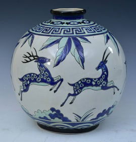 Keralouve Art Deco Gazelle Vase