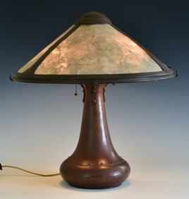 Dirk Van Erp Hammered Copper Lamp