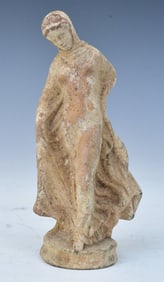 Greek Terracotta Votive Figure of a Woman, possibly a Goddess