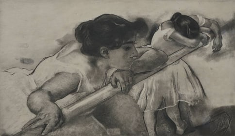 Louis LeGrand (1863-1951) En Nage (Soaking with Sweat) Etching with Aquatint