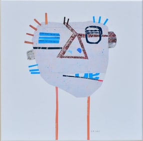 Judy Friday, Collage, Head After Basquiat #3