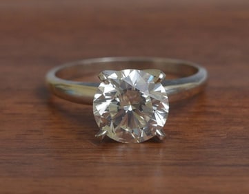 14k Gold Diamond Solitaire Ring- Approximately 2.25 ct
