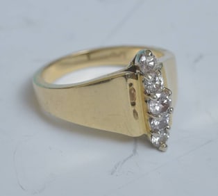 14k Gold Diamond Ring