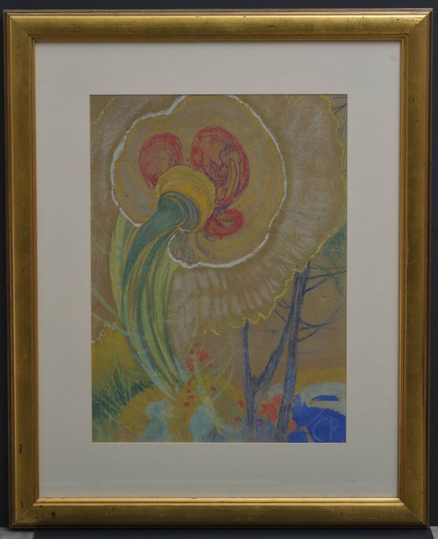 Charles Reiffel (1862 - 1942) pastel floral study (1 of 5)