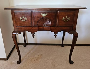 Chippendale Walnut Lowboy or Dressing Table,  Massachusettes