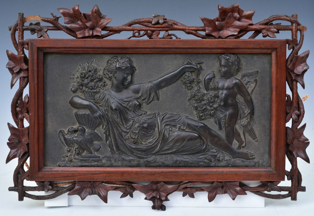 Classical Basalt Plaque with 12"x18" Black Forest frame (1 of 4)