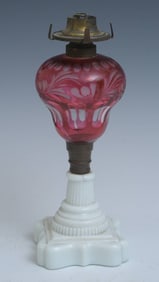 Sandwich Glass Fluid Lamp